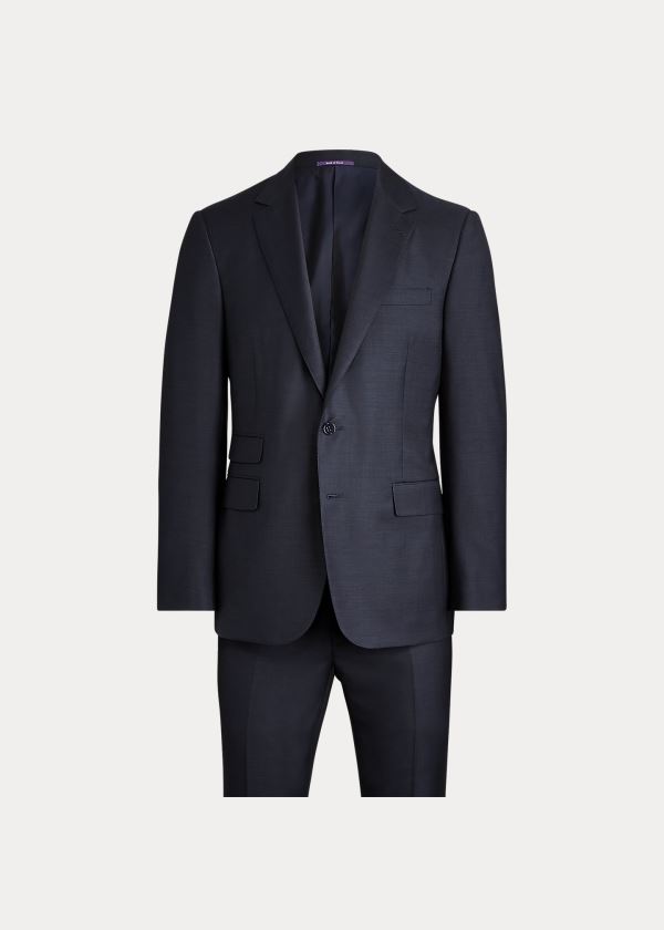 Trajes Ralph Lauren Hombre Azul Marino - Gregory Handmade Wool - TFYVJ2160